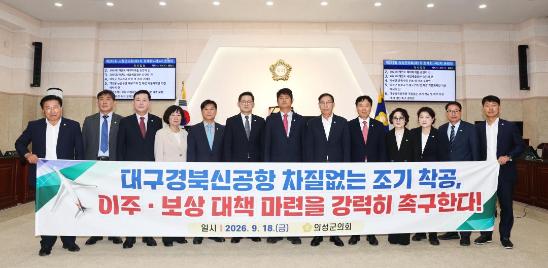 대구경북신공항 조기착공 촉구 결의안